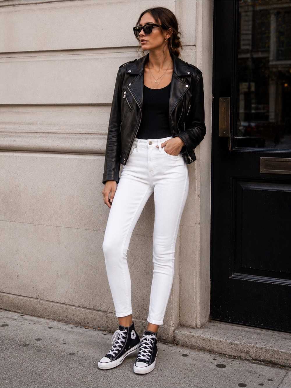Agolde Sophie High-Rise White Ankle Skinny Jeans Size 23